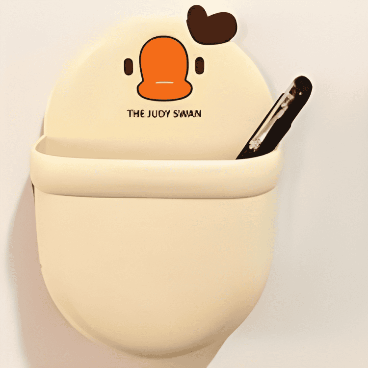Judy Swan Mobile Holder, Wall Mounted Phone And Stationary Holder, Self Adhesive Drain Free Comb Toothpaste Storage Box, Toilet Toothbrush Rack Judy Swan Mobile Holder, Wall Mounted Phone And Stationary Holder, Self Adhesive Drain Free Comb Toothpaste Storage Box, Toilet Toothbrush Rack